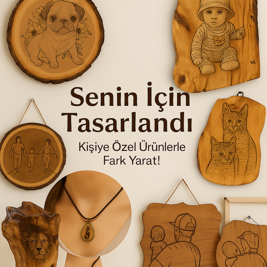 Hatıralarınızı Ahşaba Kazıyoruz: Kişiye Özel Tasarımlarla Evinize Anlam Katın