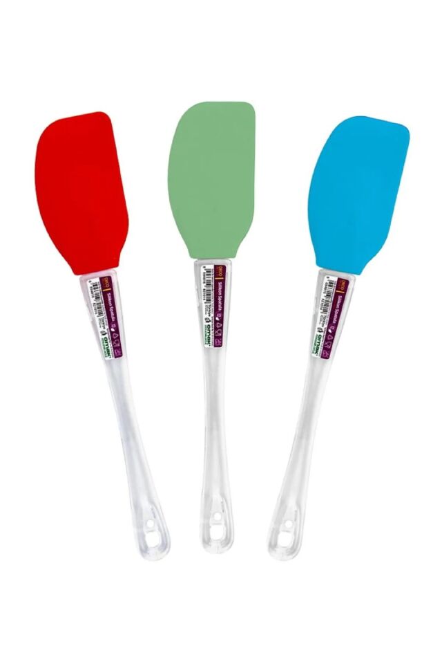 2'li Silikon Set, Yumurta Fırçası ve Spatula Seti, Silikon Yemek Hazırlama Seti