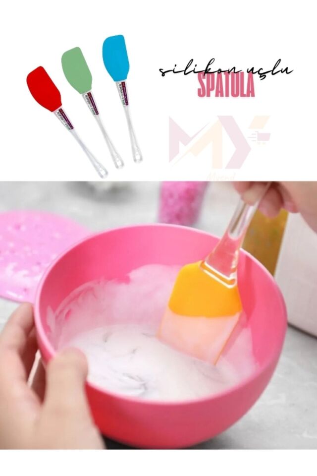 Silikon Uçlu Spatula, Kek Hamur Karıştırma Spatulası