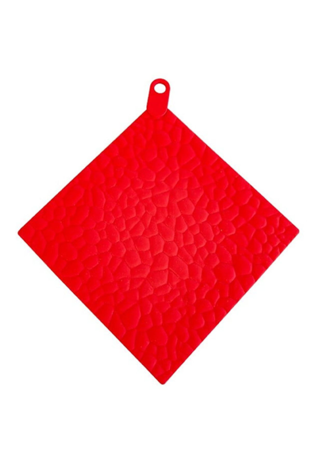 Decobella Silikon Nihale Çaydanlık Tencere Altlığı Kabartma Desenli Nihale 16x16cm Kare Nihale