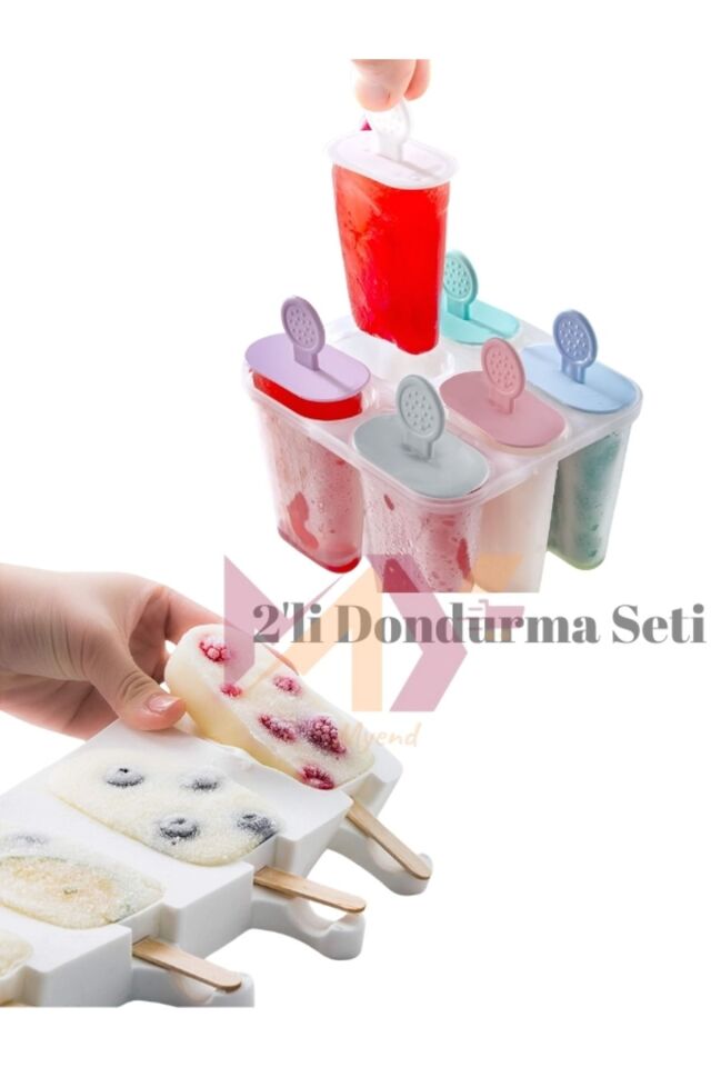 2'li Dondurma Seti, 1 Adet Magnum 1 Adet Meybuz Dondurma Kalıbı Set