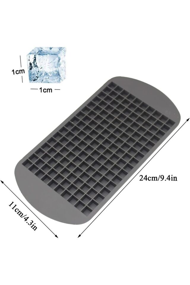 3 Adet Mini Buz Kalıbı Set, 3'lü Buz Kalıbı Seti, 160'lı Mini Buz Kalıbı