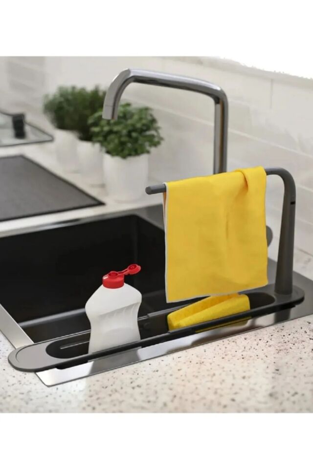 Lavabo Organizatörü, Teleskopik Ayarlanabilir Mutfak ve Banyo Organizatörü, Evye İçin Organizatör