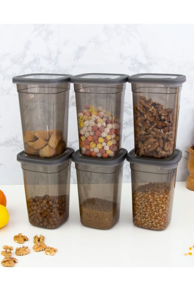 6'lı Decobella Saklama Kabı Seti 1.1 Litre