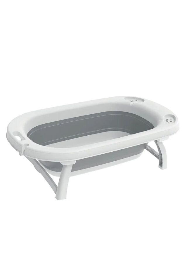 3'lü Set Katlanır Bebek Küvet Seti Bebek Banyo Küveti 50 Litre Katlanır Kova 12,8 Litre Maşrapa Set