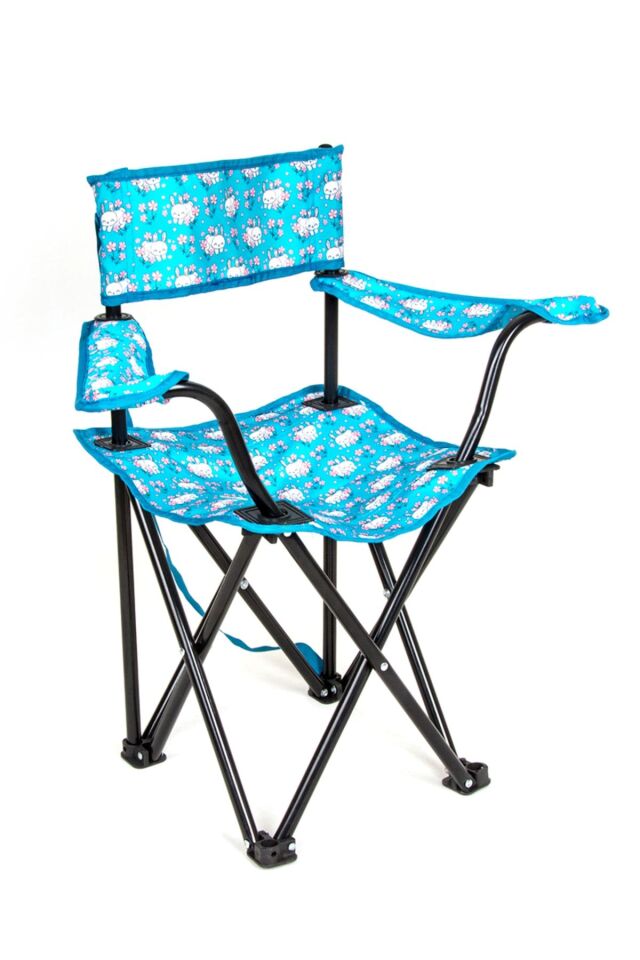 Çocuk Katlanır Kamp Sandalyesi Turkuaz