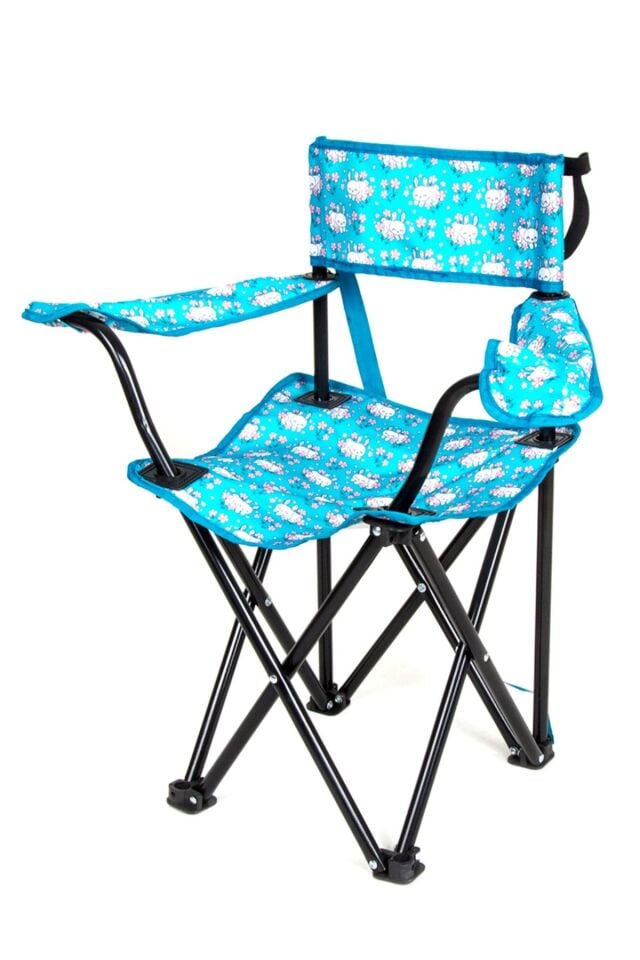 Çocuk Katlanır Kamp Sandalyesi Turkuaz