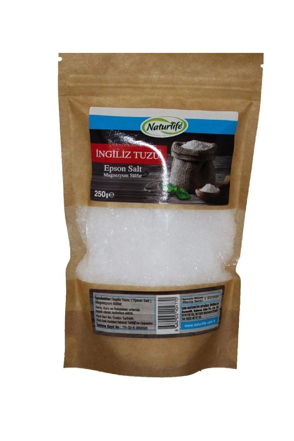 4 Adet 250Gr.X4 Epsom Tuzu Ingiliz Tuzu Katkısız, Banyo Tuzu Ayak Banyosu Detoks Peeling