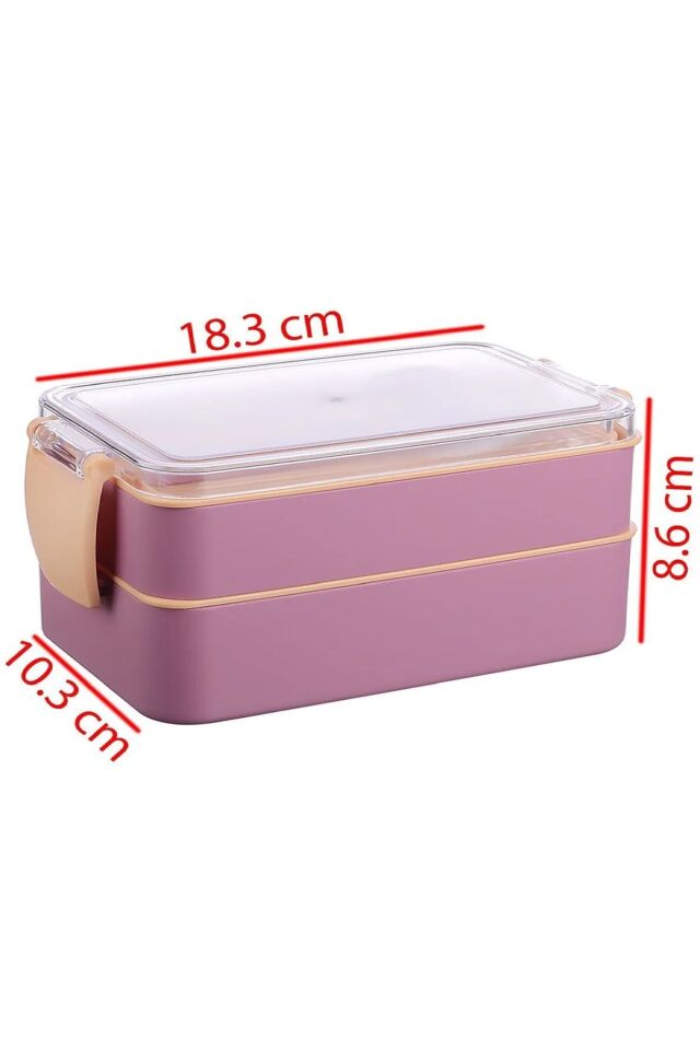 Pembe Fely 900 ml Beslenme Kabı Seti Saklama Kabı & Lunch Box Beslenme Kutusu Yeni Nesil Sefer Tası