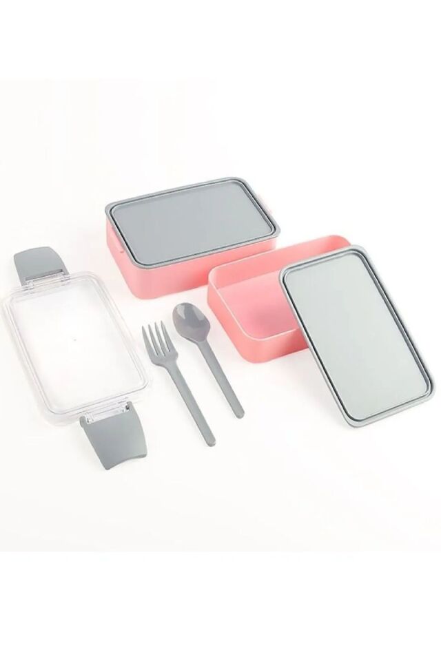 Pembe Fely 900 ml Beslenme Kabı Seti Saklama Kabı & Lunch Box Beslenme Kutusu Yeni Nesil Sefer Tası