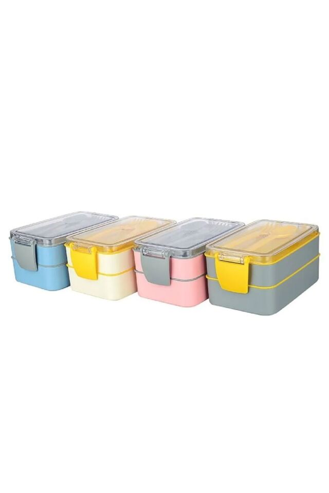 Pembe Fely 900 ml Beslenme Kabı Seti Saklama Kabı & Lunch Box Beslenme Kutusu Yeni Nesil Sefer Tası