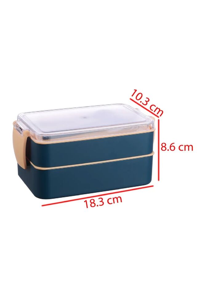 Mavi Fely 900 ml Beslenme Kabı Seti & Saklama Kabı & Lunch Box Beslenme Kutusu Yeni Nesil Sefer Tası