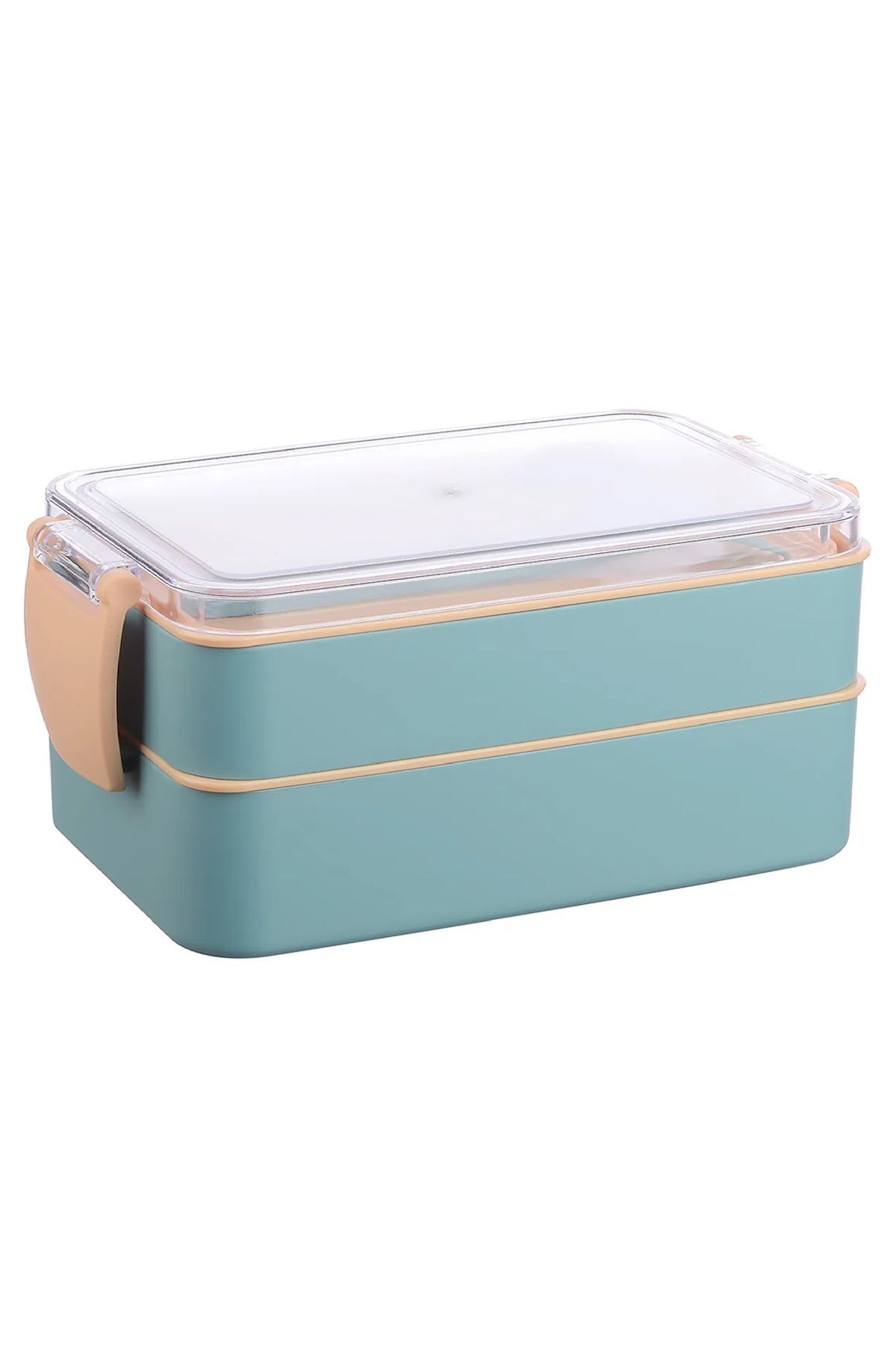 Yeşil Fely 900 ml Beslenme Kabı Seti Saklama Kabı & Lunch Box Beslenme Kutusu Yeni Nesil Sefer Tası