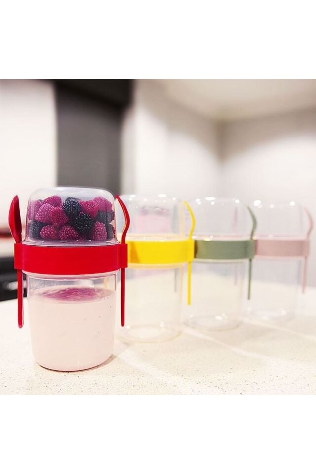 Titiz Take'n Go Büyük Boy Müsli Kabı 1100 ml Ap-9453 Kırmızı