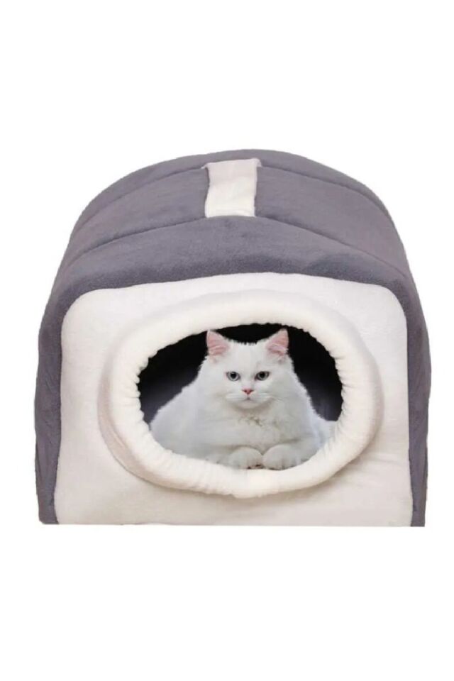 Taşınabilir Elektrikli Puf Kedi Evi Kedi Yuvası 220W ve 12V Uyumlu Kedi Bakım Evi Kedi Yatağı