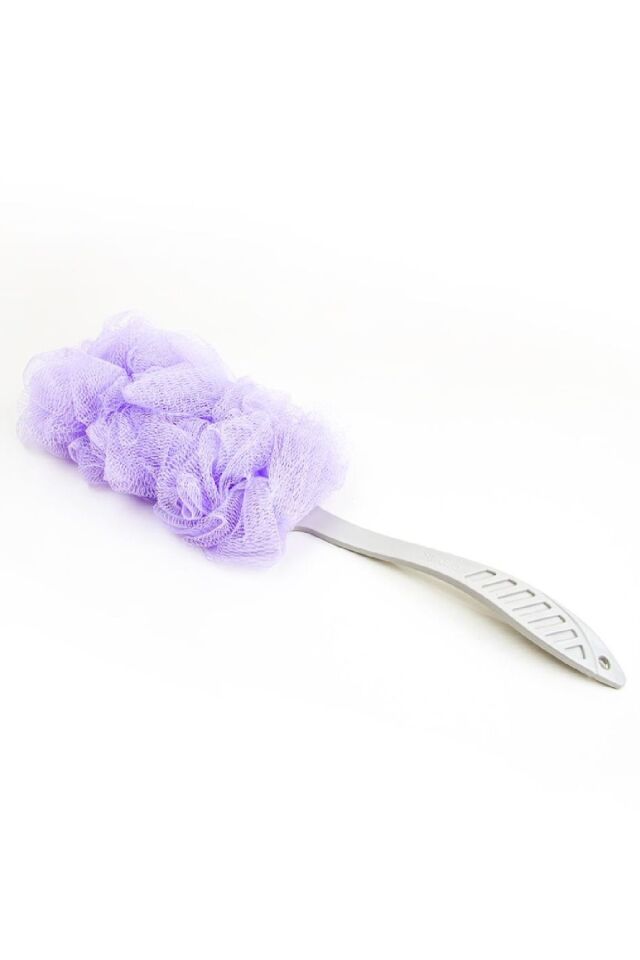 Banyo Sırt Kesesi Uzun Sökülebilir Saplı Yumuşak Fırçalı Doğal Kese Plastik Saplı