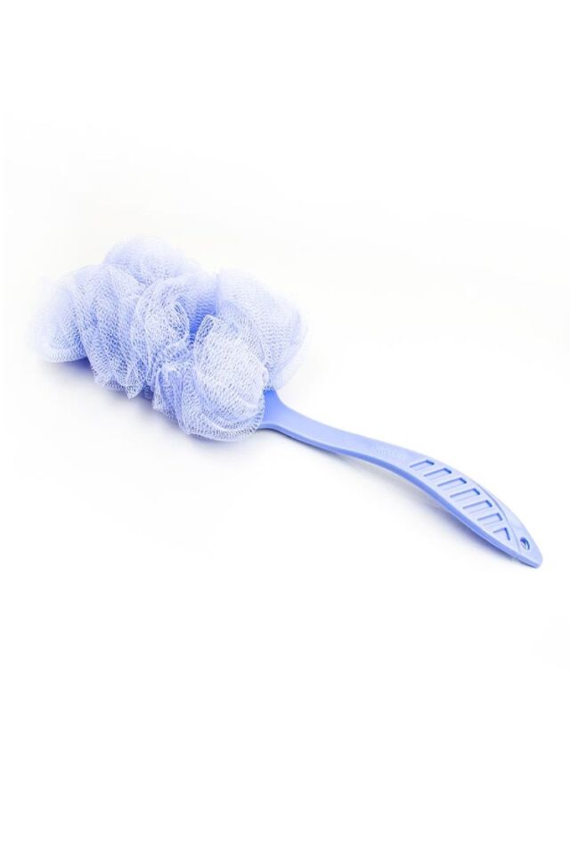 Banyo Sırt Kesesi Uzun Sökülebilir Saplı Yumuşak Fırçalı Doğal Kese Plastik Saplı