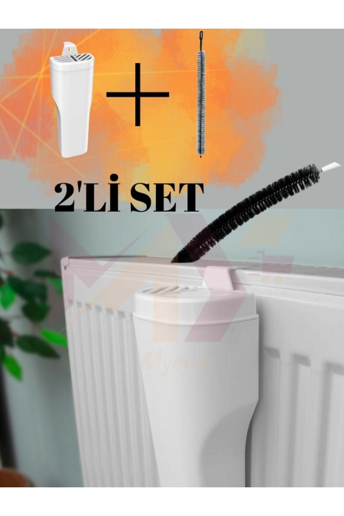2'li Set, 1 Adet Kalorifer Petek Suluğu ve 1 Adet Petek Temizleme Fırçası Deco