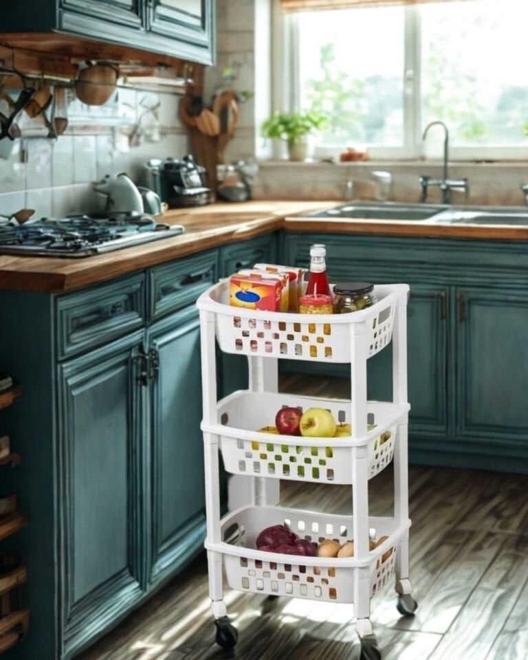 3 Katlı Sepet Mutfak Organizer Org-78