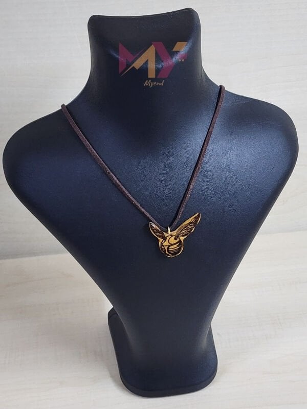 Harry Potter Golden Snitch Baskılı Ahşap Kolye
