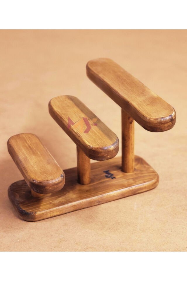 El Yapımı Ahşap Takı Standı & Saat, Bileklik, Kolye, Yüzük Organizeri