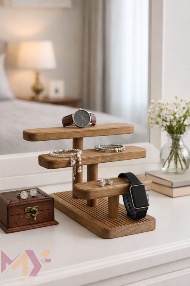 Ahşap Takı Saat Standı