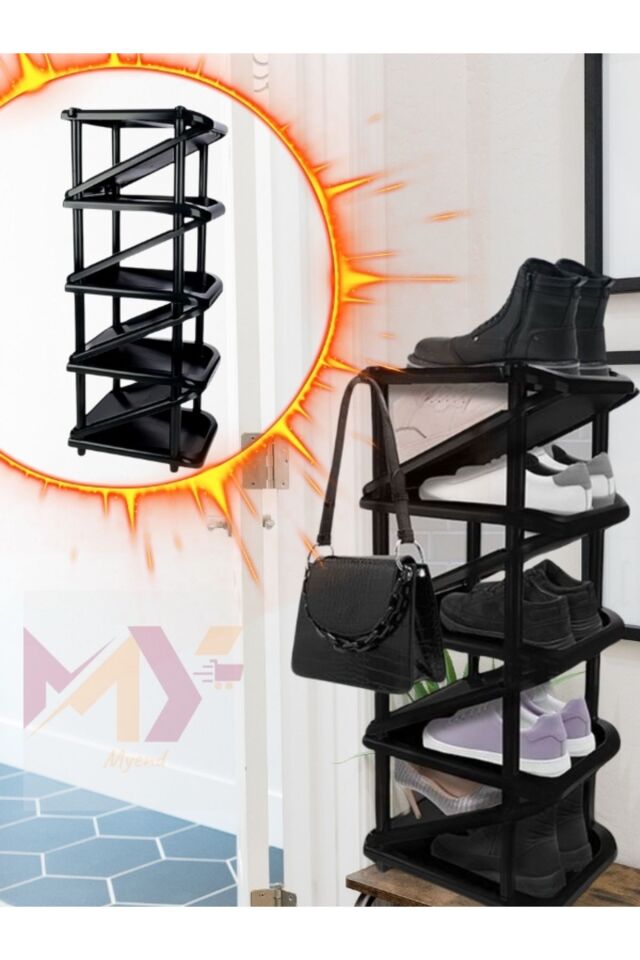 9 Katlı Shoekat Ayakkabılık TP-547 - Ergonomik ve Şık Tasarım, Az Yer Kaplayan Düzenleyici