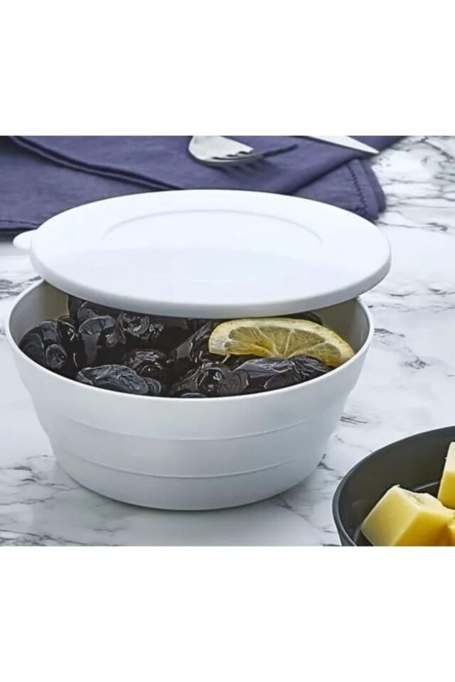 3 Adet Saklama Kabı, 3'lü Kahvaltılık Çerezlik Saklama Kabı, 350 ml Kapaklı Kase KP-149