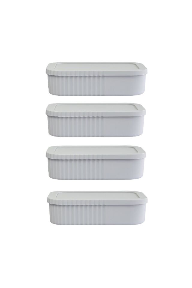 4 Adet Çok Amaçlı Kapaklı Mini Box Mutfak Banyo Makyaj Saklama Kutusu Mini Kutu 3 Litre