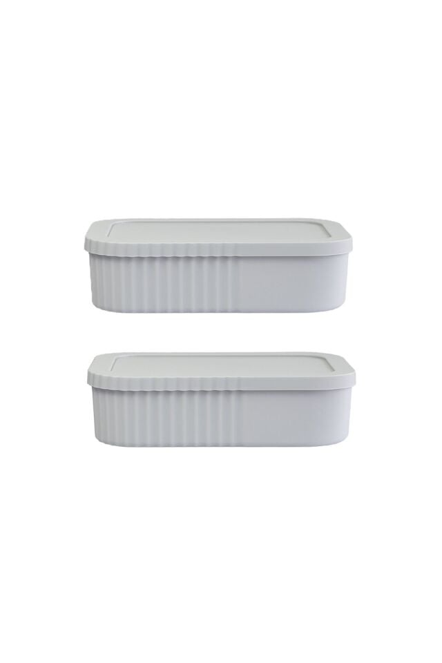 2 Adet Çok Amaçlı Kapaklı Mini Box Mutfak Banyo Makyaj Saklama Kutusu Mini Kutu 3 Litre