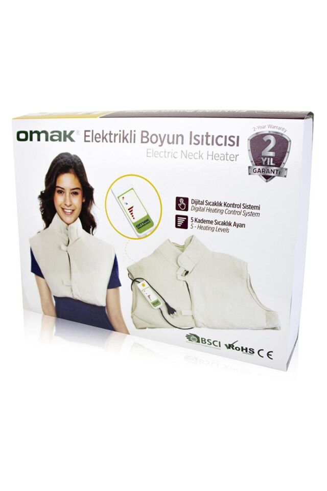 Elektrikli Boyun ve Omuz Isıtıcı, Dijital Kumandalı Sırt Göğüs Boyun Omuz Isıtıcısı 15070