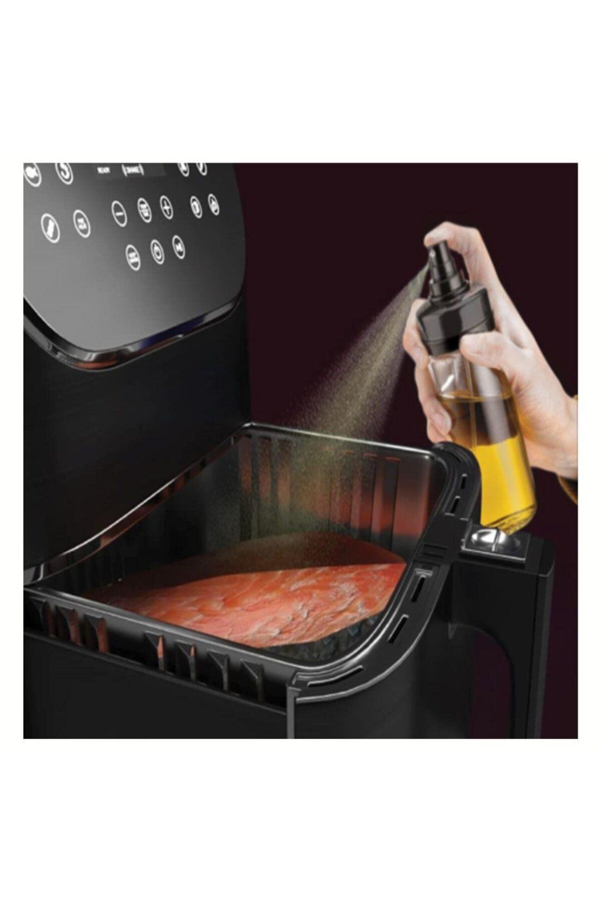 Cam Sprey Yağdanlık, Sprey Airfryer Yağdanlık, Spreyli Cam Sosluk, Sıvı Püskürtücü AR042