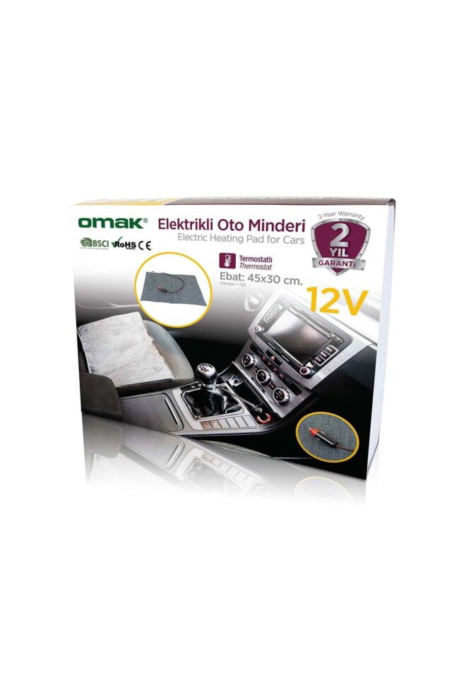 Elektrikli Termostatlı Oto Koltuk Minderi, Elektrikli Isıtıcılı Otomobil Minderi, 12V Oto Minderi