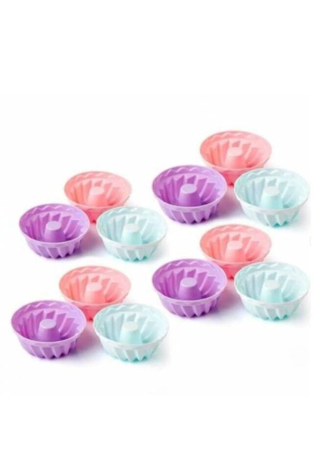 6'lı Silikon Küçük Muffin Kek Kalıbı %100 Yanmaz Silikon