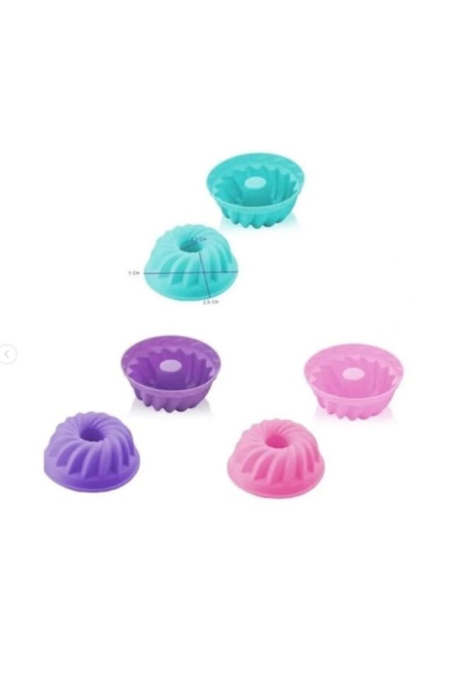 6'lı Silikon Küçük Muffin Kek Kalıbı %100 Yanmaz Silikon