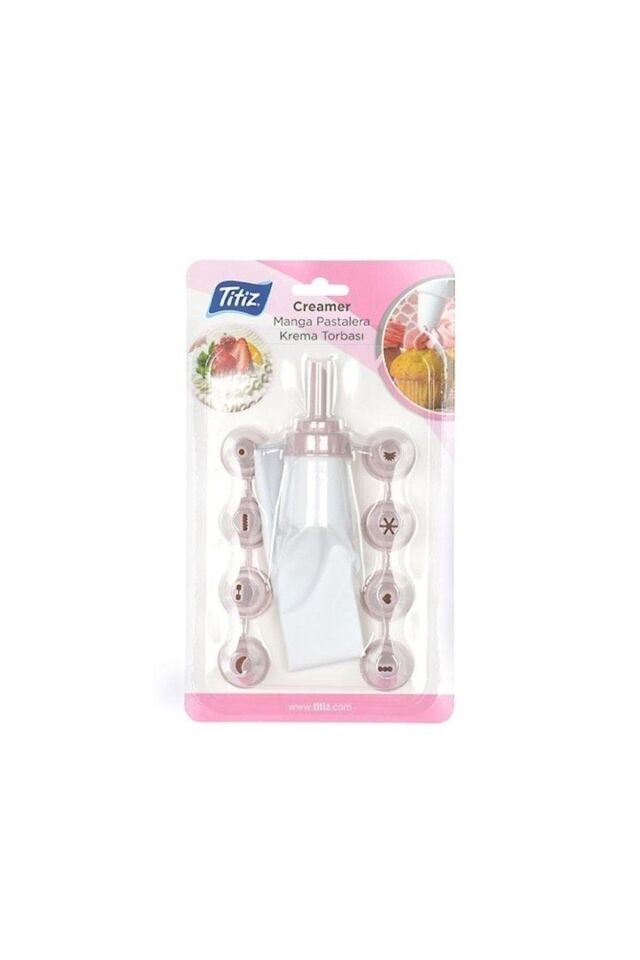 Krema Torbası, Pasta Kurabiye Kahve Süsleme Torbası, Çok Uçlu Krema Torbası
