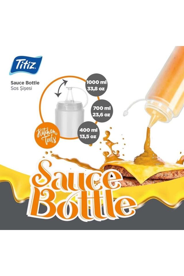 1 Adet 700 ml Sos, Yağ, Sirke Şişesi, Pratik Mutfak Şişesi, Yağdanlık, Sosluk, Sirkelik