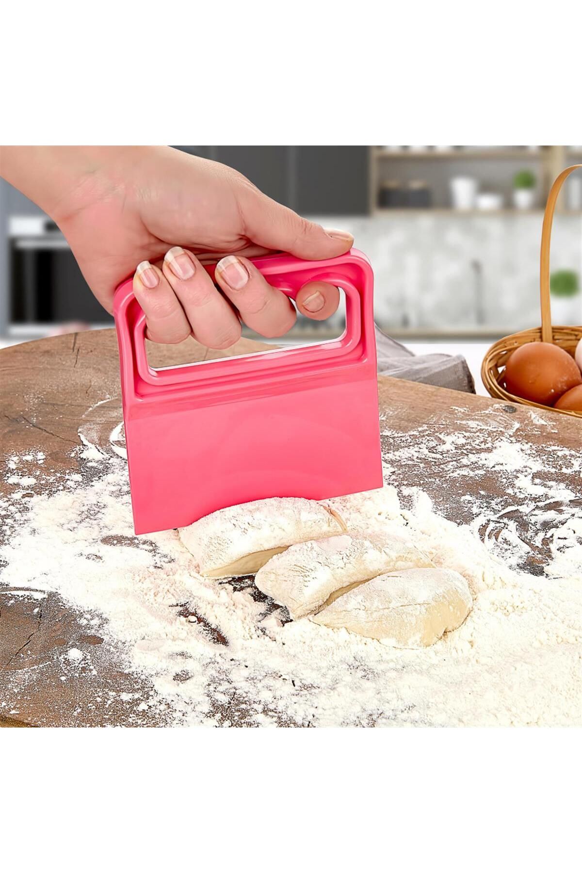 Hamur Kesici Kazıyıcı Spatula, Pratik Hamur Kesme Spatulası, Hamur Kesici