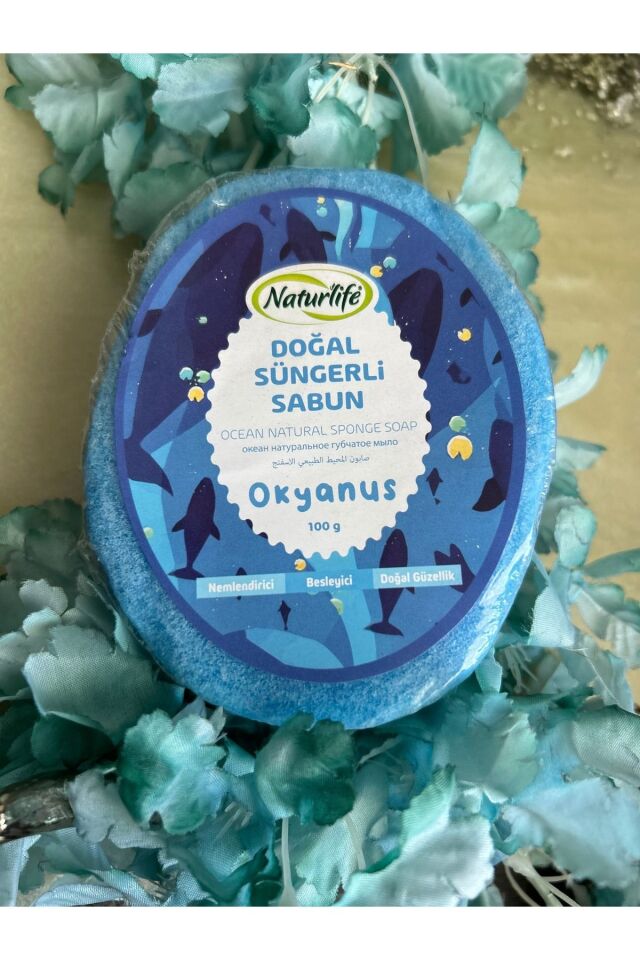 Doğal Süngerli Sabun, Okyanus Özlü Süngerli Sabunu 100 Gr.