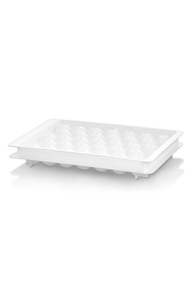 Plastlife Küre Buz Kalıbı Kapaklı 33 Hazneli Yuvarlak Buz Kalıbı Kokteyl Sunum Buz Kalıbı Kp-155