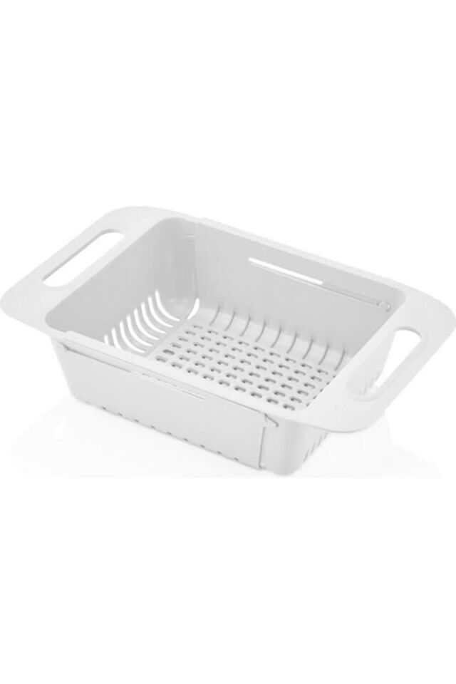 Ayarlanabilir Lavabo Süzgeci Uzun Kısa Ayarlı Evye Meyve Sebze Salata Yıkama