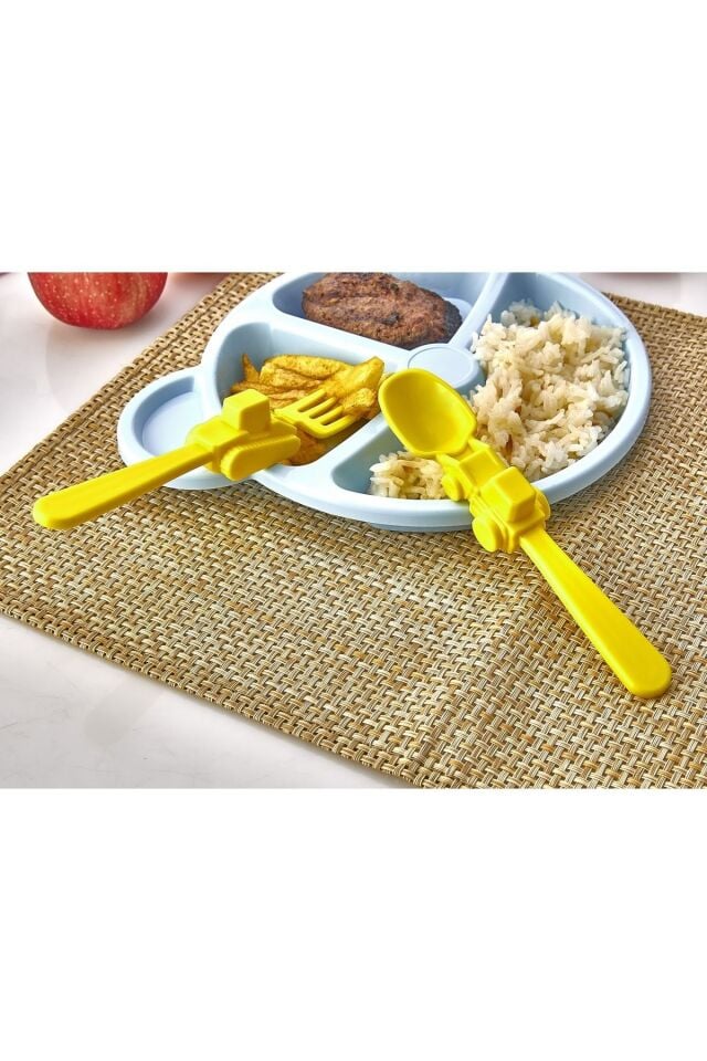 Plastlife 2'li Çocuk Bebek Mama Yemek Çatal Kaşık Seti Kp-146