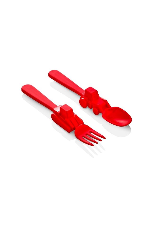 Plastlife 2'li Çocuk Bebek Mama Yemek Çatal Kaşık Seti Kp-146