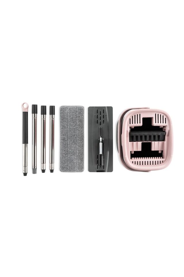 Sillgech Compact Temizlik Paspas Seti Siyah-pembe Eh-213