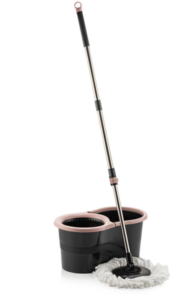 Sillgech 360 Smart Mop Jr. Black Siyah Temizlik Paspas Seti Pembe Eh-121