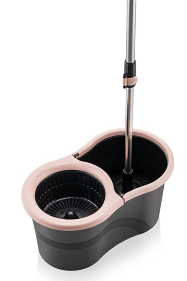 Sillgech 360 Smart Mop Jr. Black Siyah Temizlik Paspas Seti Pembe Eh-121