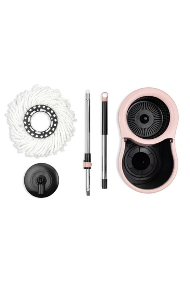Sillgech 360 Smart Mop Jr. Black Siyah Temizlik Paspas Seti Pembe Eh-121