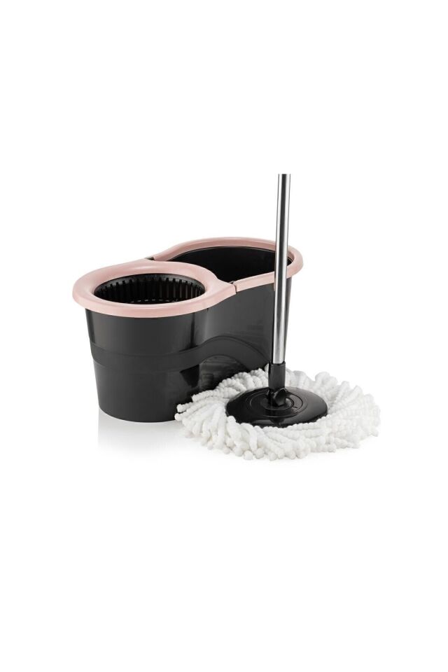 Sillgech 360 Smart Mop Jr. Black Siyah Temizlik Paspas Seti Pembe Eh-121