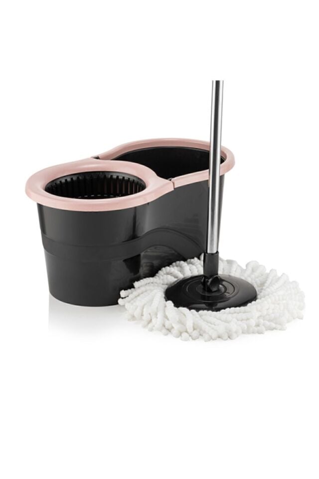 Sillgech 360 Smart Mop Jr. Black Siyah Temizlik Paspas Seti Pembe Eh-121