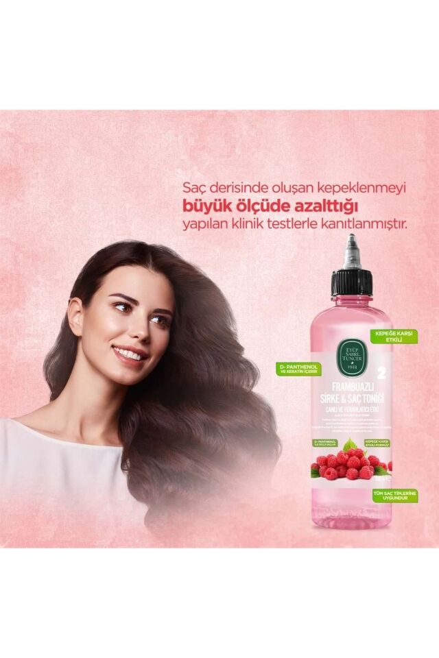 Saç Toniği 500ml Frambuazlı Sirkeli (5 Lİ SET)